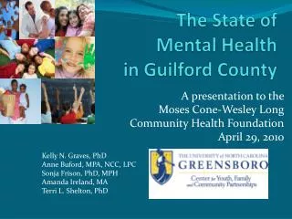 The State of Mental Health in Guilford County