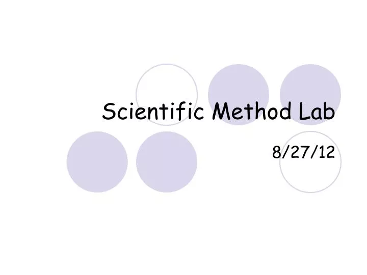 scientific method lab