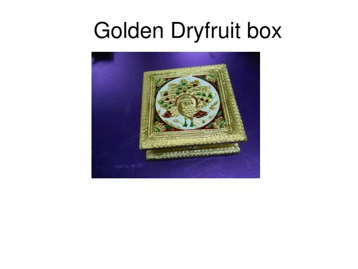 golden dryfruit box