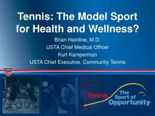 Tennis: The Model Sport for Health and Wellness?