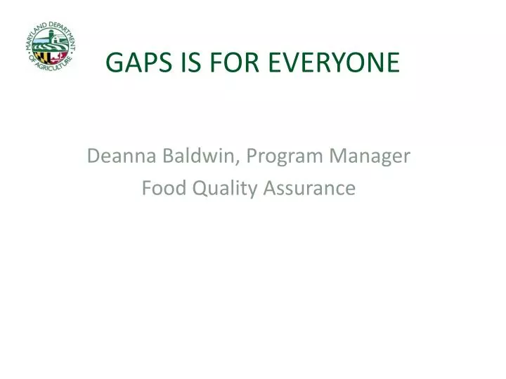 gaps is for everyone