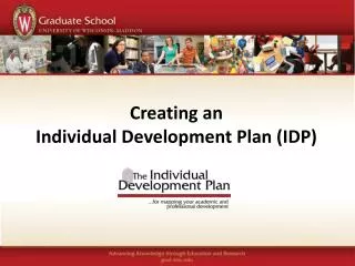 Creating an Individual Development Plan (IDP )