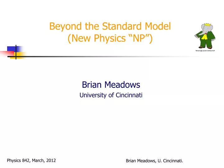 beyond the standard model new physics np