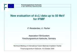 New evaluation of d+Li data up to 50 MeV for IFMIF