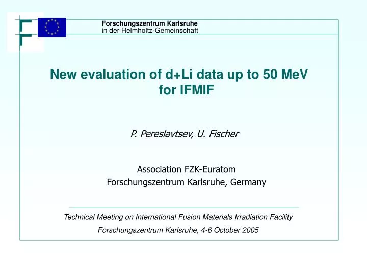 new evaluation of d li data up to 50 mev for ifmif