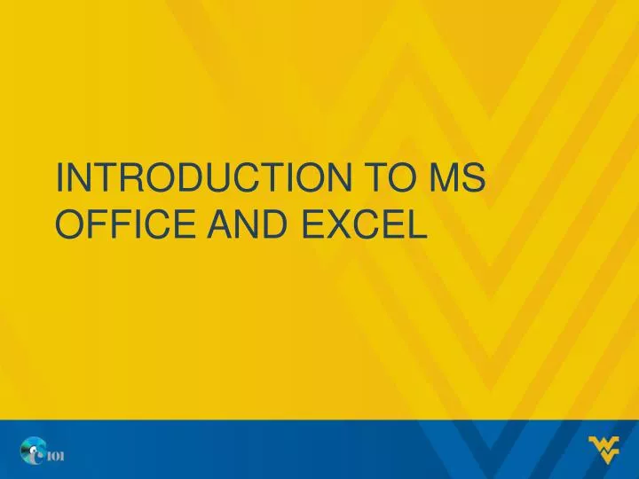 introduction to ms office and excel
