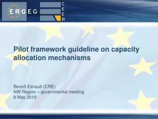 Pilot framework guideline on capacity allocation mechanisms