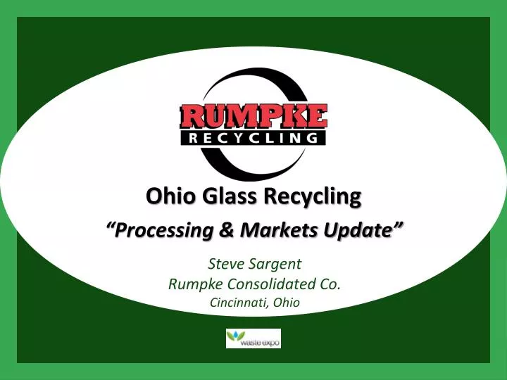 ohio glass recycling processing markets update