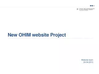 New OHIM website Project