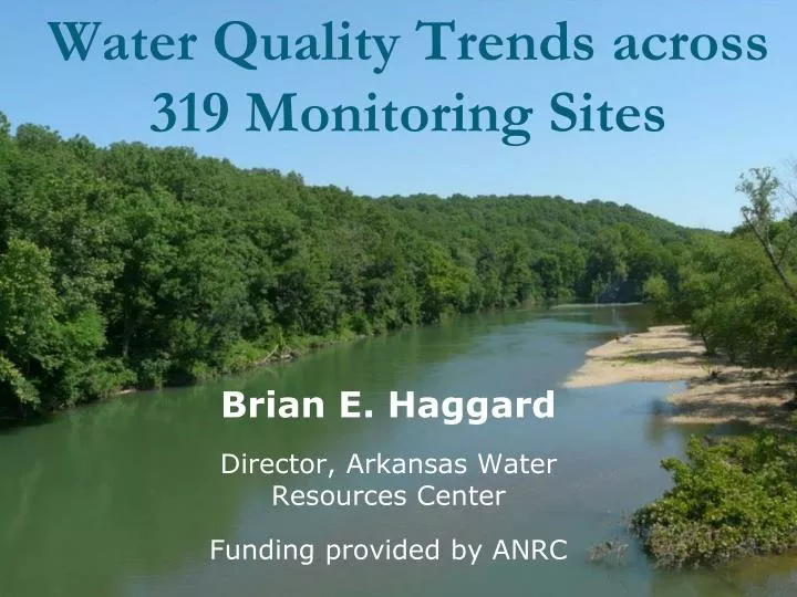 water quality trends across 319 monitoring sites