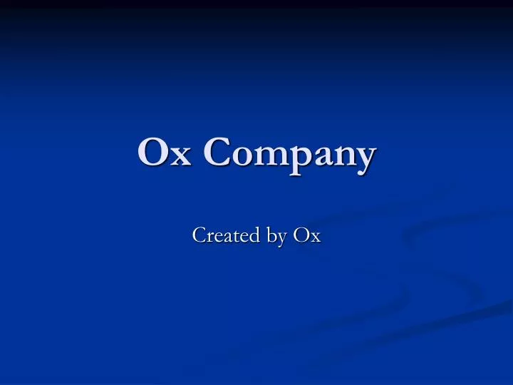 ox company