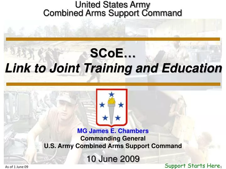 scoe link to joint training and education