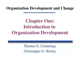 Organization Development and Change