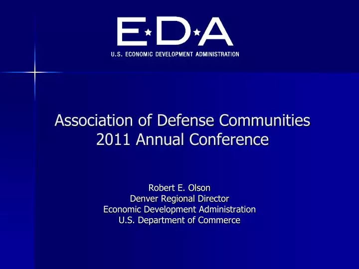 association of defense communities 2011 annual conference