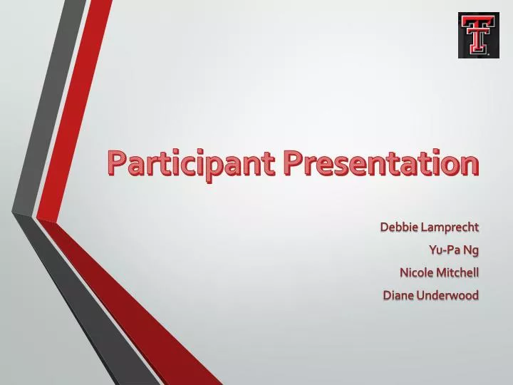 participant presentation