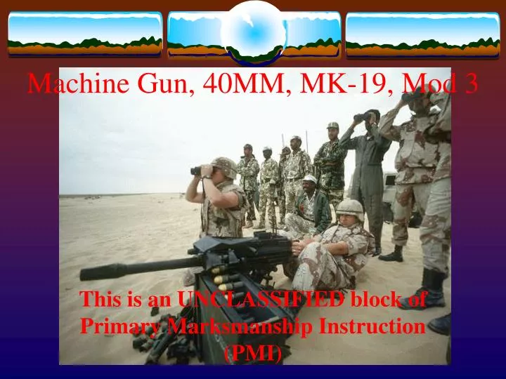 machine gun 40mm mk 19 mod 3