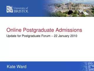 Online Postgraduate Admissions
