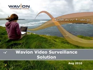 Wavion Video Surveillance Solution
