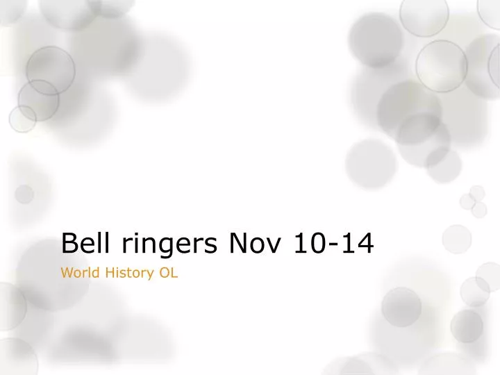 bell ringers nov 10 14