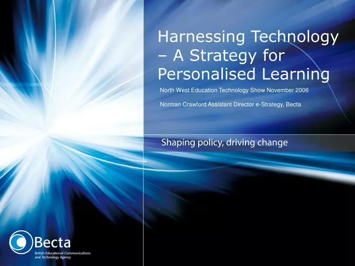 harnessing technology a strategy for personalised learning