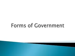 forms of government