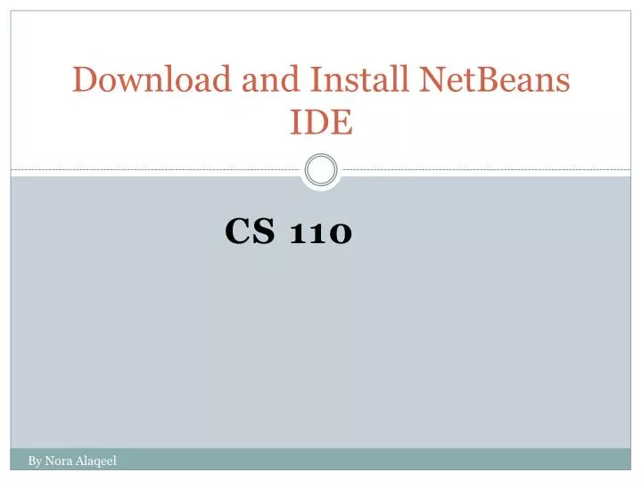 download and install netbeans ide