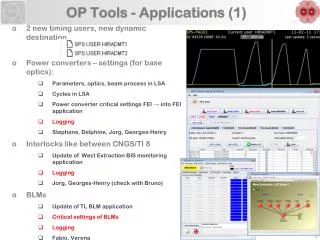 OP Tools - Applications (1)