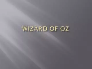 wizard of oz