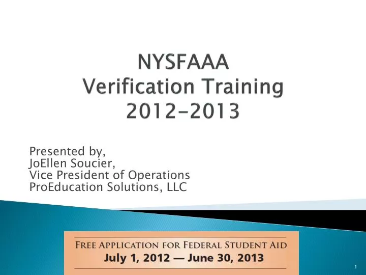 nysfaaa verification training 2012 2013