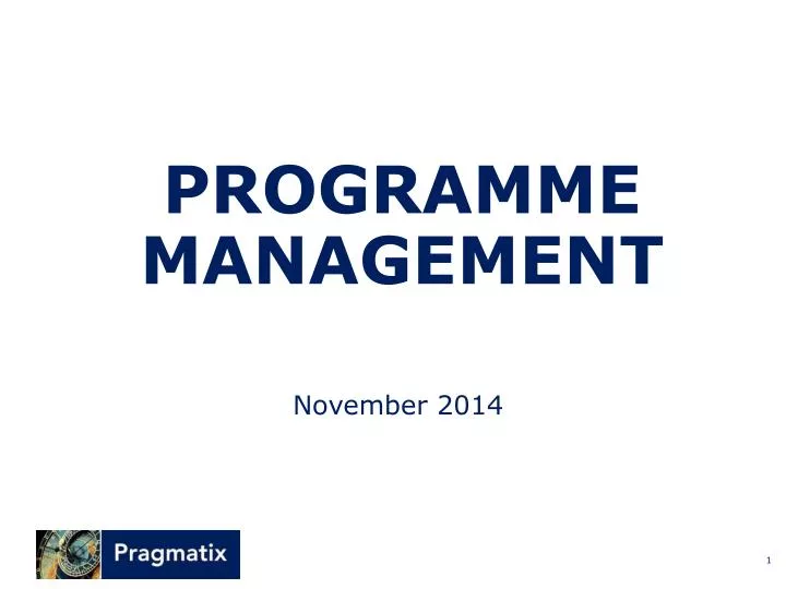 programme management