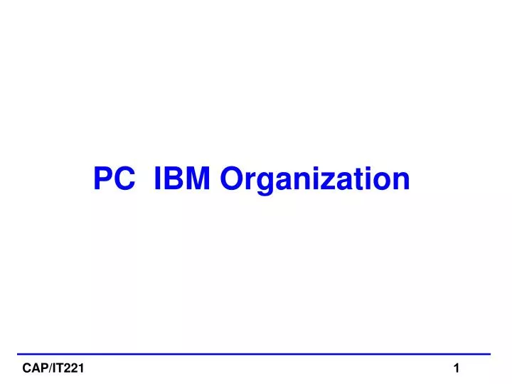 pc ibm organization