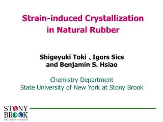 Strain-induced Crystallization in Natural Rubber