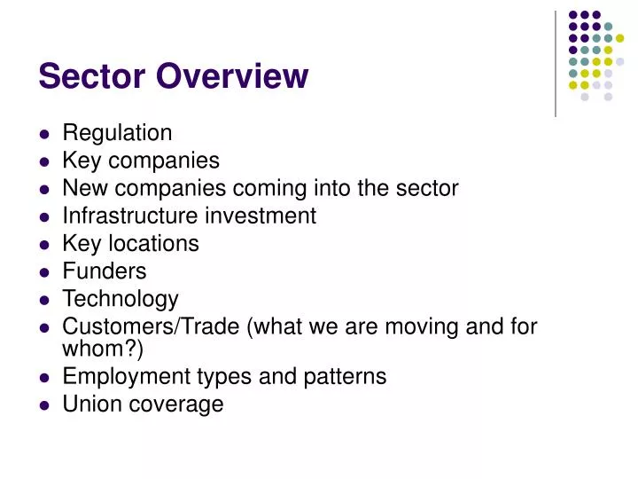 sector overview