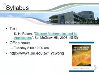 syllabus