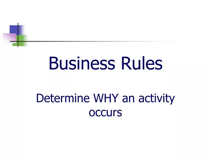 business rules