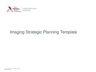 Imaging Strategic Planning Template