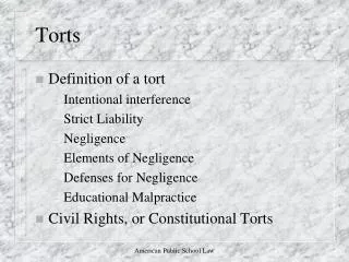 torts