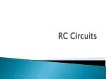 RC Circuits - slide 1
