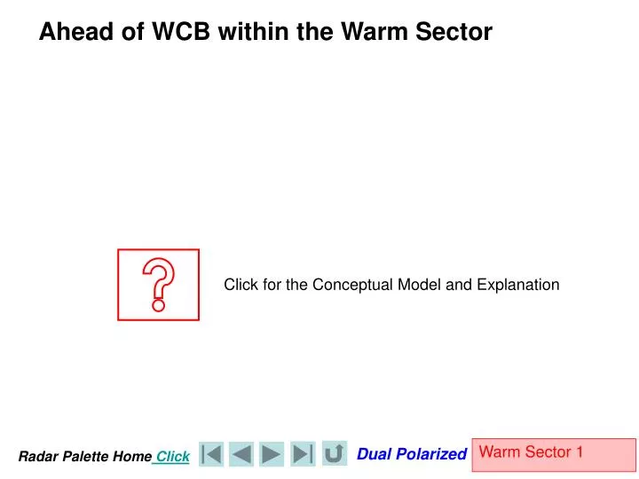 ahead of wcb within the warm sector