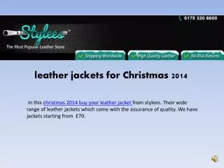 Leather jackets for Christmas 2014