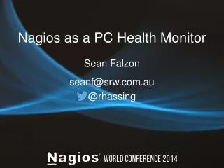 Nagios as a PC Health Monitor