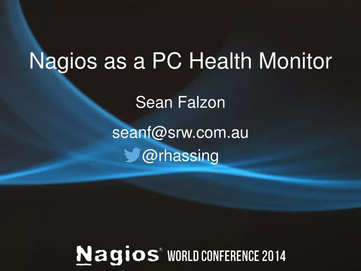 nagios as a pc health monitor