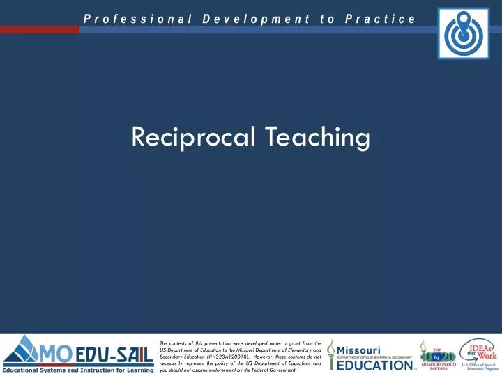 reciprocal teaching