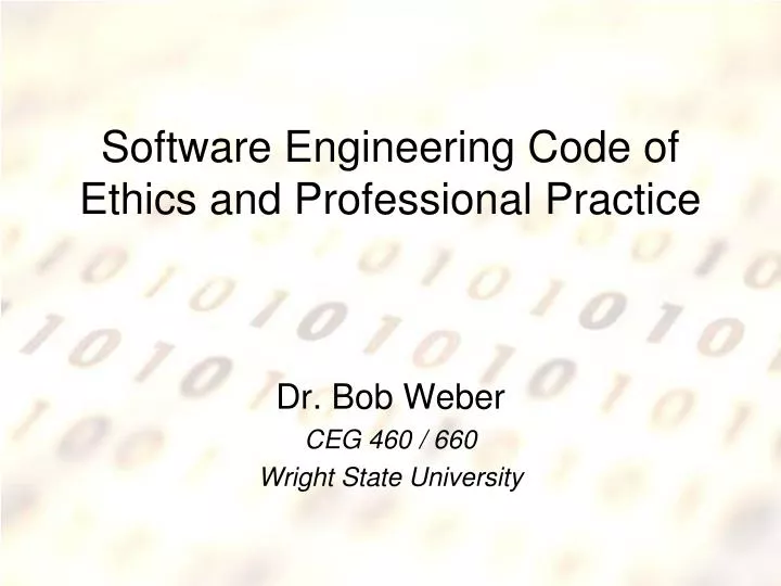 software engineering code of ethics and professional practice