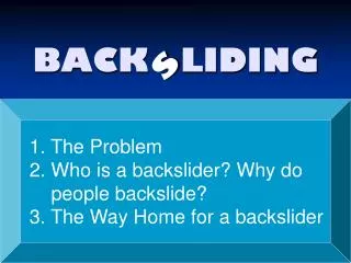 BACK LIDING