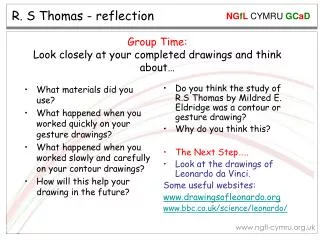 R. S Thomas - reflection