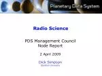 Radio Science - slide 1
