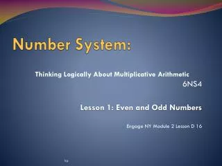 Number System: