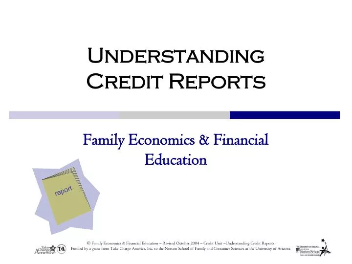 understanding credit reports