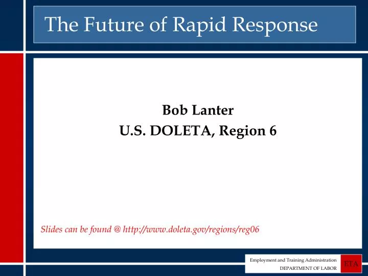 the future of rapid response